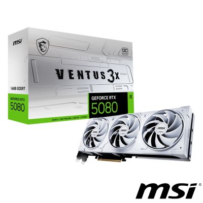 MSI 微星 GeForce RTX 5080 16G VENTUS 3X OC WHITE 顯示卡