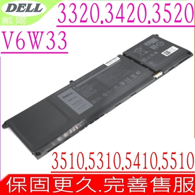 DELL Vostro 3510 3511 5310 5410 5415 5510 電池適用 戴爾 3425 3515 3535 5310 5625 V6W33 MVK11 VKYJX WV3K8