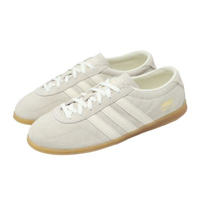 adidas 愛迪達 休閒鞋 Gazelle Lo Pro W 女鞋 米 白 復古 麂皮 膠底 金標 IH6933