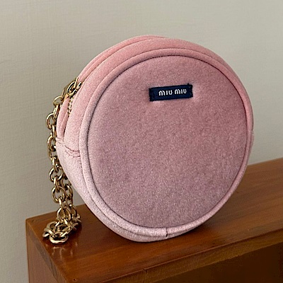 MIUMIU＆PRADA  手拎圓餅包/化妝包/三角隨身鏡