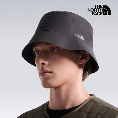【The North Face 官方旗艦】北面男女款暗灰色GORE-TEX專業防水漁夫帽｜8HMJNO1