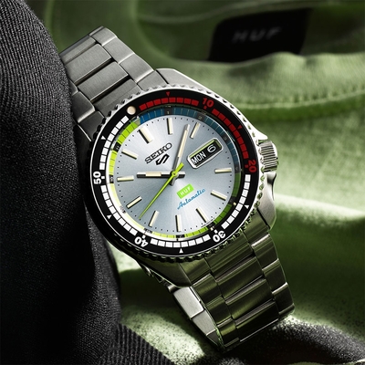 SEIKO 精工 5 Sports HUF 潮牌聯名限量版機械錶 618質感盛典 送禮首選-42.5mm(SRPL33K1/4R36-16J0N) SK045