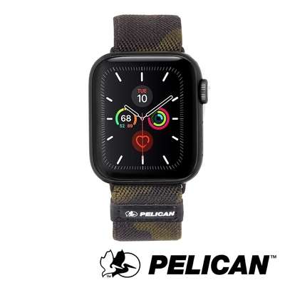 美國 Pelican 派力肯 Apple Watch 38-40mm 1-5代 Protector 保護者NATO錶帶- 迷彩綠色