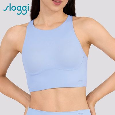 sloggi-GET ACTIVE 2.0 簡約時尚運動系列 兩穿式短版背心 霧光藍