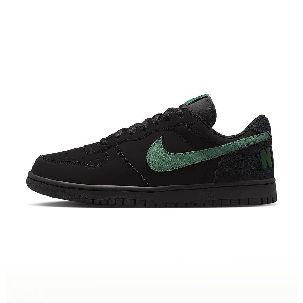 Nike Big Low Lux 運動鞋 男鞋 休閒鞋 黑綠色 麂皮 舒適 板鞋 854166-008
