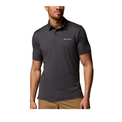 Columbia 哥倫比亞 男款-防曬UPF50快排短袖POLO衫- Parsons Point Polo-黑灰色(UAE91660BY/KS)