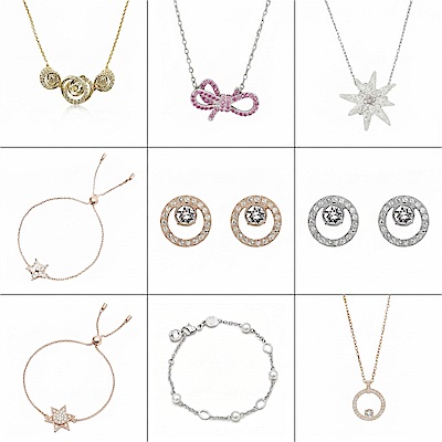 SWAROVSKI 璀璨水晶項鍊/耳環/手環 均一價$1999 多款任選