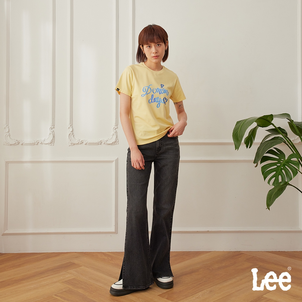 Lee 女款 427 標準高腰喇叭牛仔褲 黑色洗水｜Modern