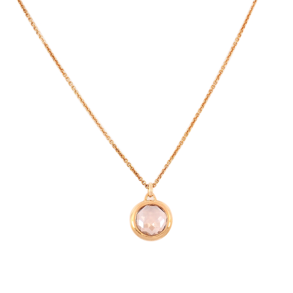 SWAROVSKI 施華洛世奇TAHLIA璀璨粉水晶玫瑰金色項鍊| 項鍊| Yahoo購物中心