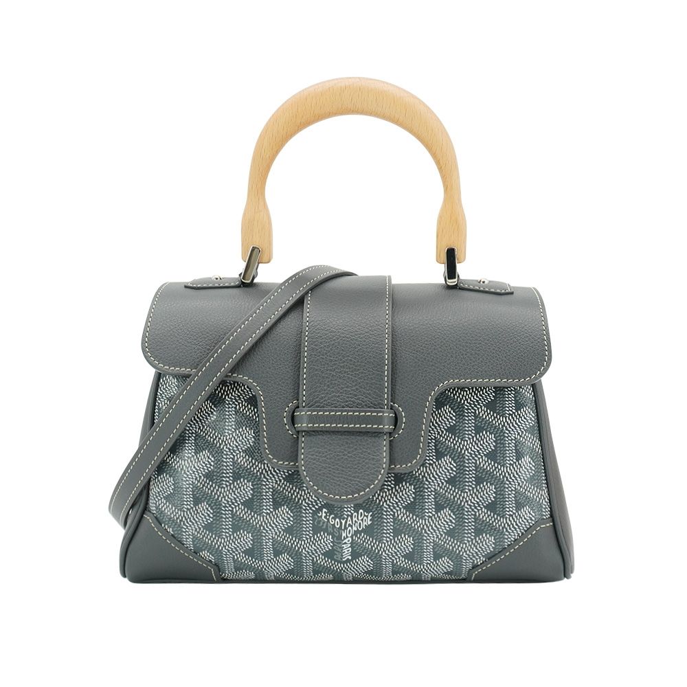 Goyard Saigon Mini 手提兩用包(灰)