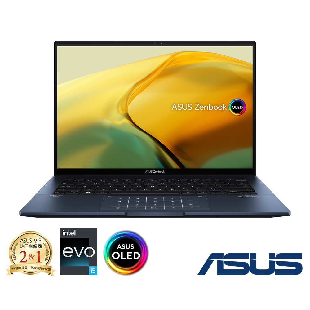 ASUS UX3402VA 14吋2.8K筆電(i5-1340P/16G/512G/EVO/ZenBook 14 OLED