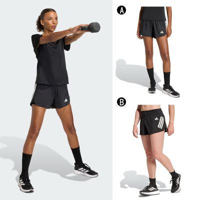 【Adidas 愛迪達】PACER 2IN1 運動短褲 女 A-KD9742 B-KD3875