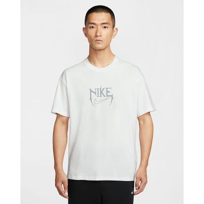 NIKE 耐吉 休閒穿搭 基本款 T恤 男 運動上衣 休閒短袖上衣-白色系 AS M NK TEE M90 OC VERB-HJ3432121