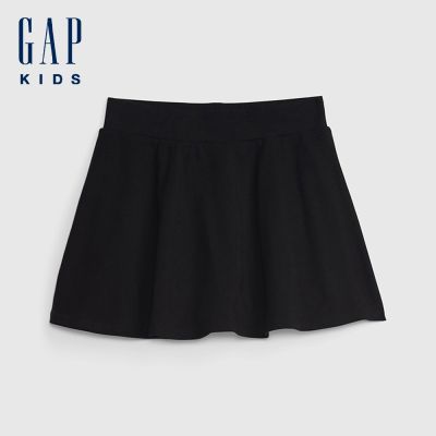 【GAP】兒童鬆緊迷你褲裙-經典黑(600865)