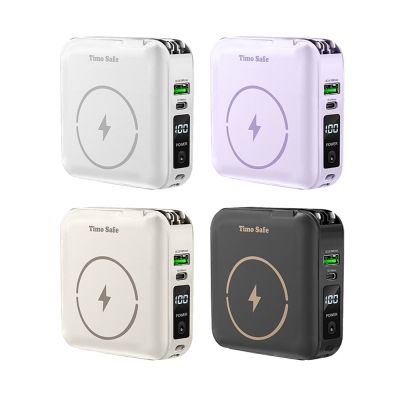 Timo Safe 安全防爆電芯 多功能磁吸固態行動電源 12000mAh_44.4Wh_具Wh標示