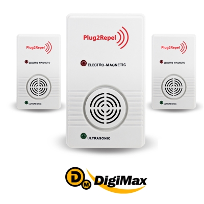 DigiMax驅鼠蟲器 【DigiMax】『天降驅鼠神兵』威豹超音波驅鼠蟲器 UP-117 三入組 [ 有效空間35坪 ] [ 超音波驅鼠 ] [ 磁振波驅蟲 ] [ 人畜無害 ]