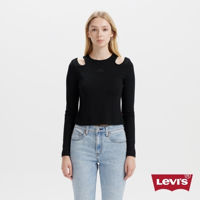 Levi s 女款 長袖T恤 ROCK&ROLL系列 露肩長袖 長T 熱賣單品