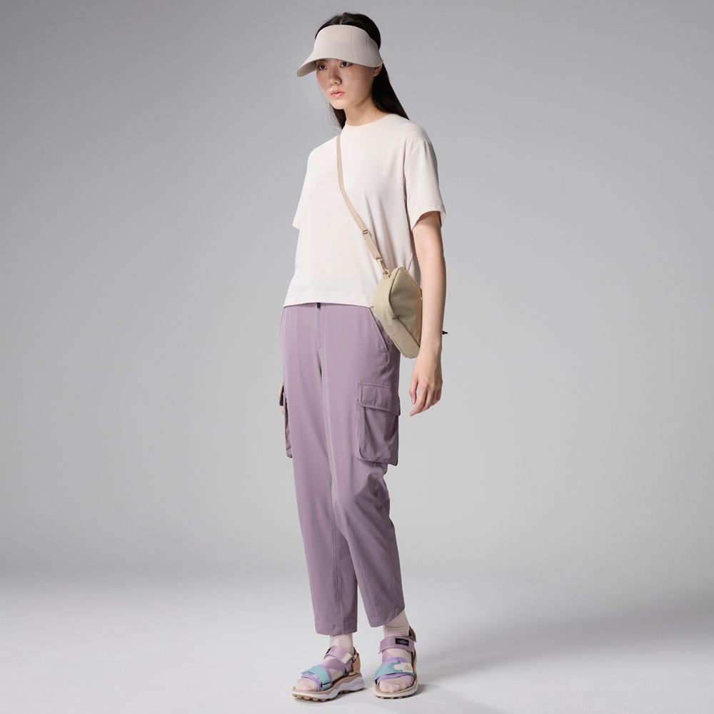 Natuos 女款 快乾多功能窄口長褲 | NS23WP209 (紫色系)
