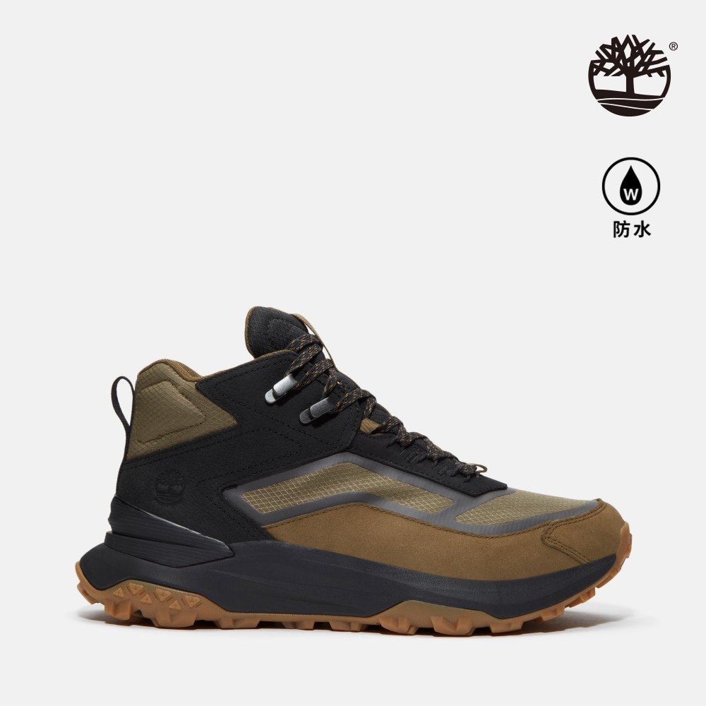 Timberland官方旗艦男款橄欖色Motion Access防水中筒健走鞋|A6DX6EXD