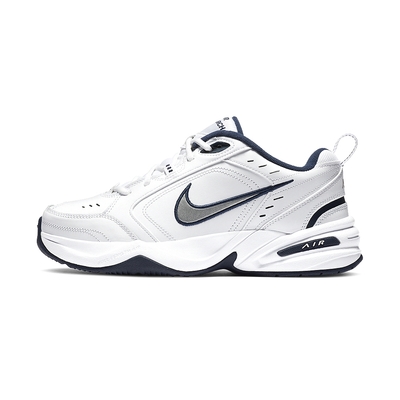 Nike Air Monarch IV 男鞋 白銀色 基本款 舒適 簡約 皮革 穿搭 老爹鞋 休閒鞋 415445-102
