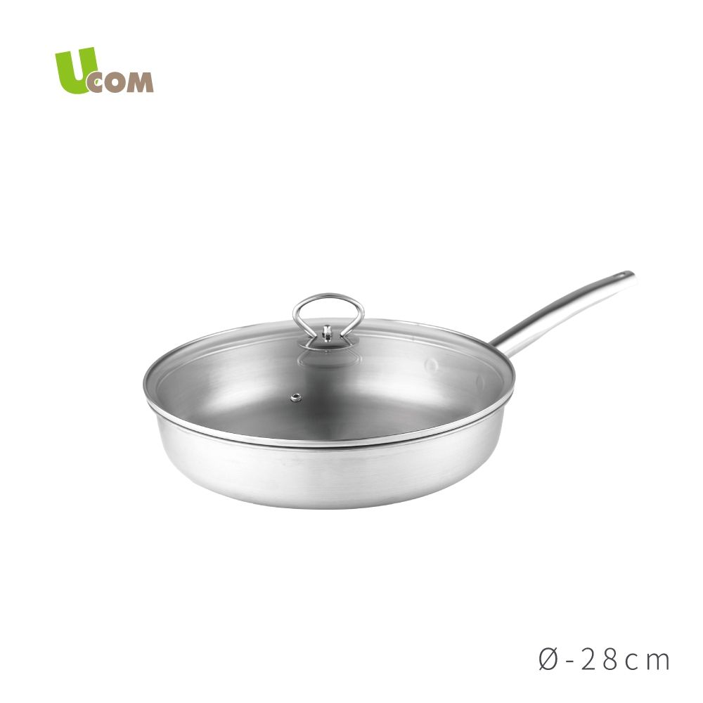 【UCOM 瑞康屋】鍋匠系列MT25台製複合金單柄平底鍋(28cm)