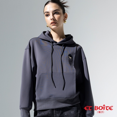 ET BOîTE 箱子 BLUE WAY – LIZ剪接工裝連帽長TEE