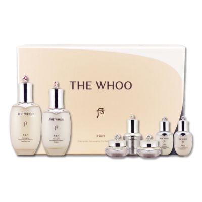 whoo后 WHOO 后 天氣丹PRO光耀重生經典禮盒（重生水150ML+重生乳110ML+重生水25ML+重生乳25ML+精華8ML+眼霜5ML+重生霜10ML）