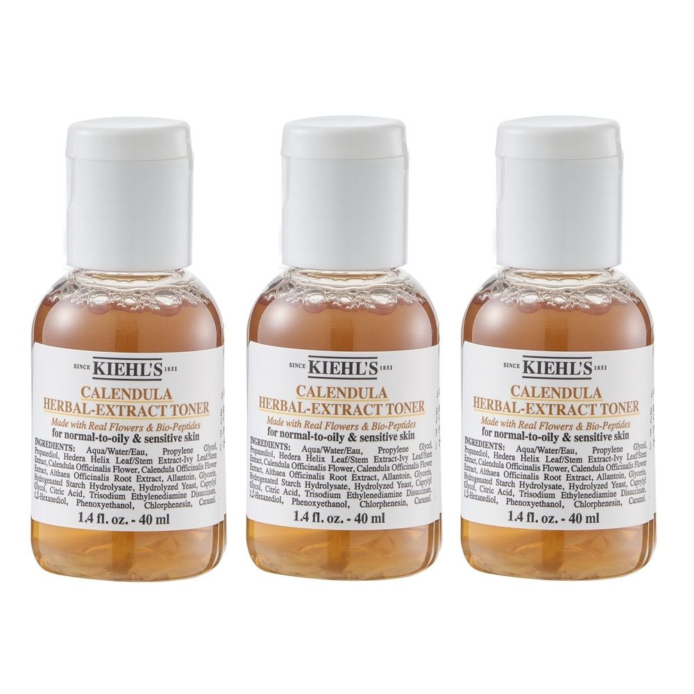 Kiehl's契爾氏 金盞花精華修護化妝水40ml 三入組 台灣專櫃貨