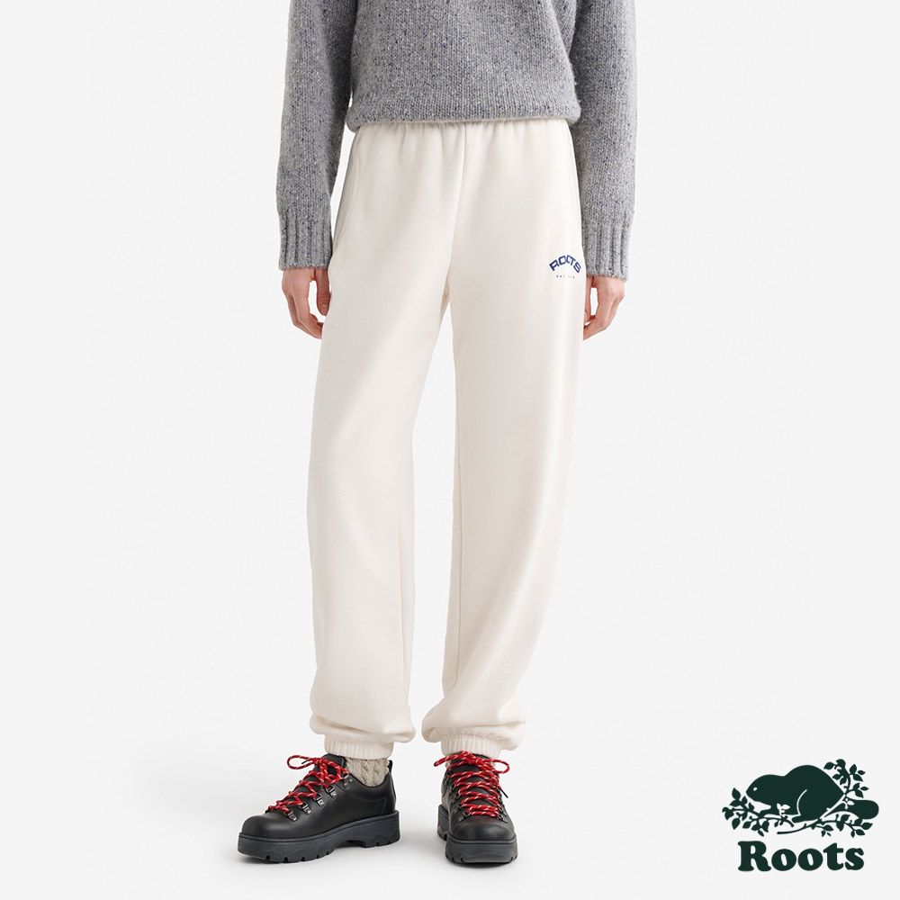 Roots女裝- ALPINE GOODS 棉褲-象牙白