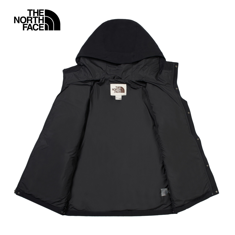 The North Face 官方旗艦】北面男款黑色防水透氣連帽衝鋒衣｜83UQJK3
