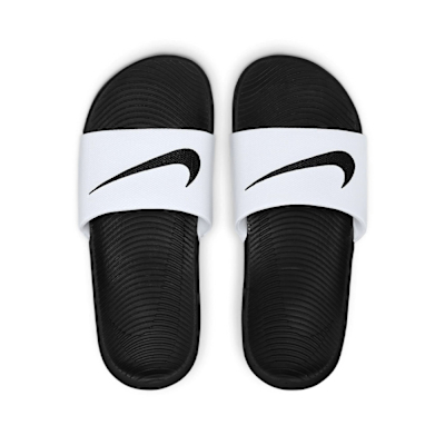 Nike Kawa Slide 中童 大童 白黑 運動 休閒 軟底 海綿 一片拖 小朋友 拖鞋 819352-100