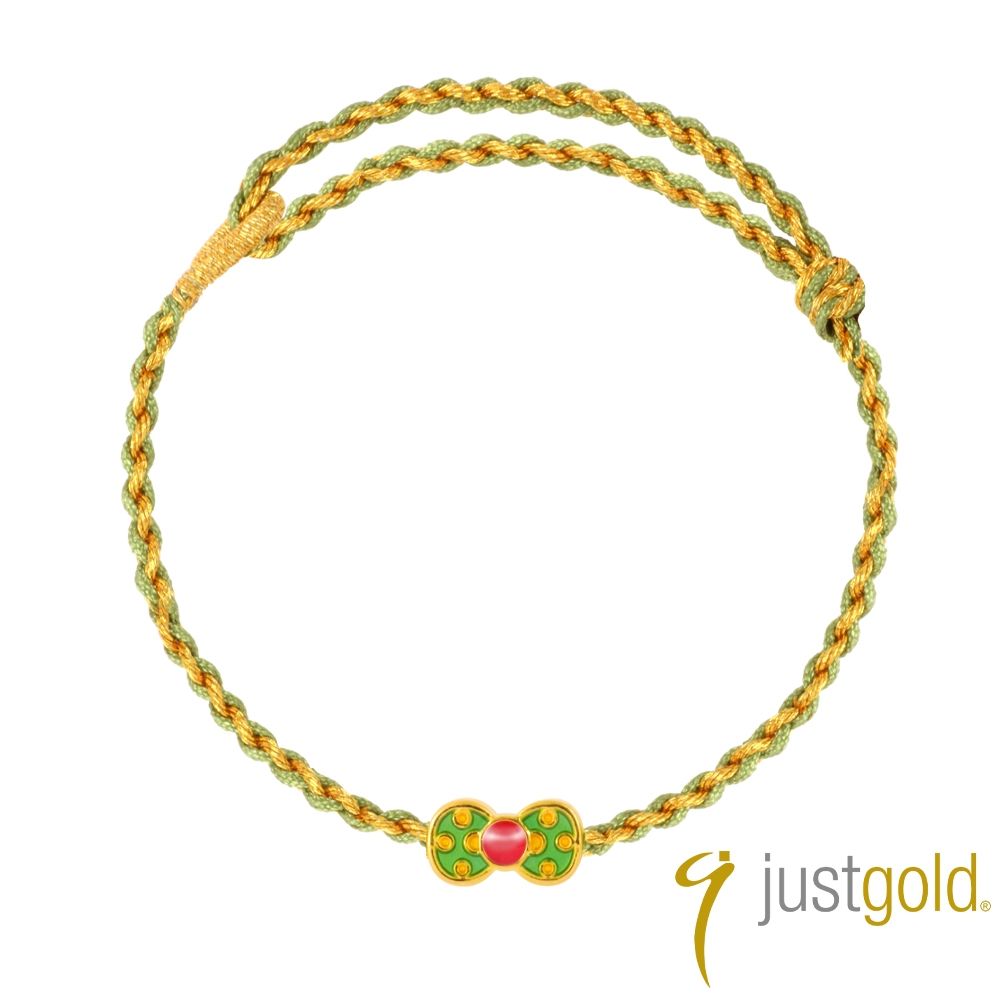 【Just Gold 鎮金店】金翠萌結 黃金手繩 (網路限定)