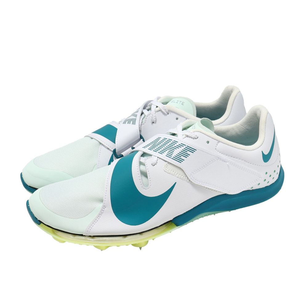 Nike 田徑跳遠釘鞋Air Zoom LJ Elite 男鞋白藍魔鬼氈氣墊緩震FZ9326
