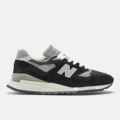 New Balance [U998BL] 男 休閒鞋 經典 復古 D楦 NB 998 美製 麂皮 舒適 百搭 穿搭 黑銀