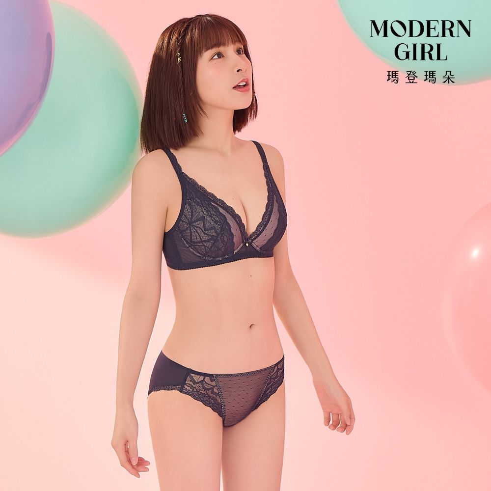 瑪登瑪朵 啵提 集中穩定低腰三角內褲 M-XXL(曜石藍)
