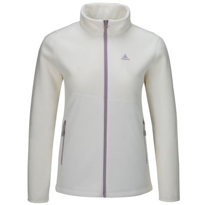 【ATUNAS 歐都納】女款經典刷毛保暖外套A2GA2523W奶油白/刷毛/柔軟/保暖佳/樂遊戶外