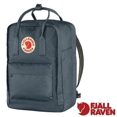 【Fjallraven 北極狐】Kånken 多功能輕量防潑水15吋筆電揹包18L.日用通勤書包 23524-031 石墨灰