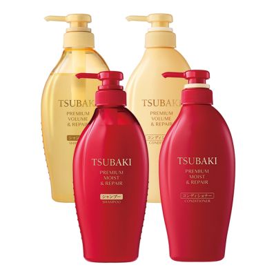 TSUBAKI 思波綺 洗髮乳/潤髮乳  450ml (瞬亮修護/瞬亮潤澤)-任選4入組