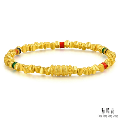 點睛品 金歲轉運 黃金手鍊_計價黃金(05)