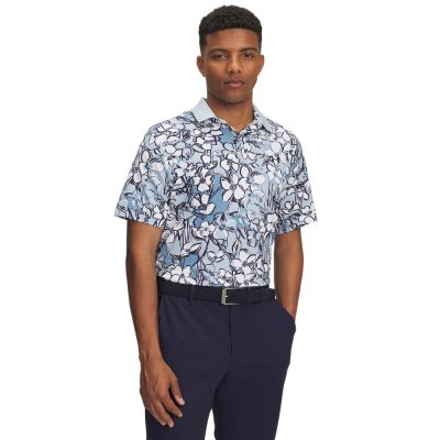 【UNDER ARMOUR】UA 男 Drive Chill 印花短袖POLO 1389597-453