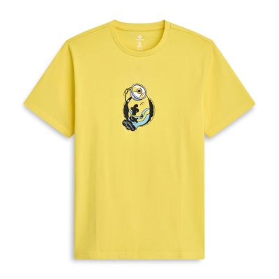 Converse Minions Tee 短袖 女款 黃色 小小兵 聯名 印花 T恤 CVM6T226-YEL