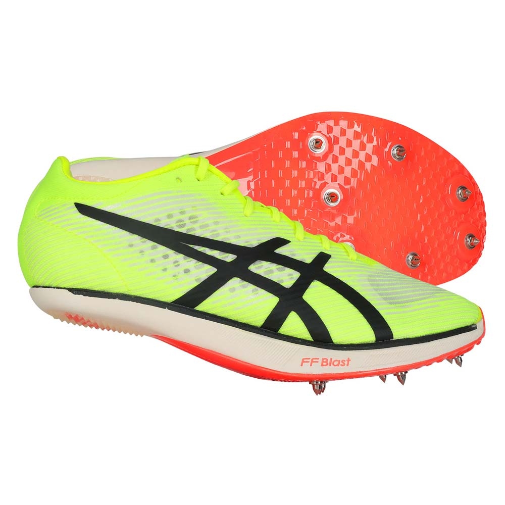 ASICS SONICSPRINT ELITE 3 男女田徑釘鞋-短距離1093A245-750 螢光綠黑
