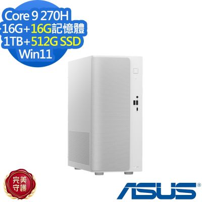 ASUS 華碩 H-V501MV-09270H002XA 桌上型電腦 Core 9 270H/16G+16G/1TB+512G/特仕版
