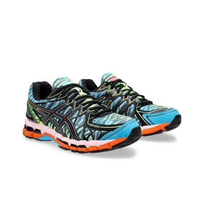 KENZO x ASICS Gel-Kayano 20 Digital Aqua 黑藍漸層 聯名款 休閒鞋 男鞋 1201B032-400