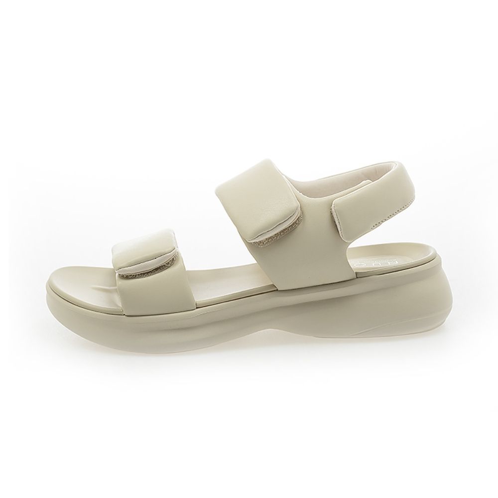 【NUOVO】YUI VELCRO SANDAL 女款 休閒涼鞋 米色 N350303006