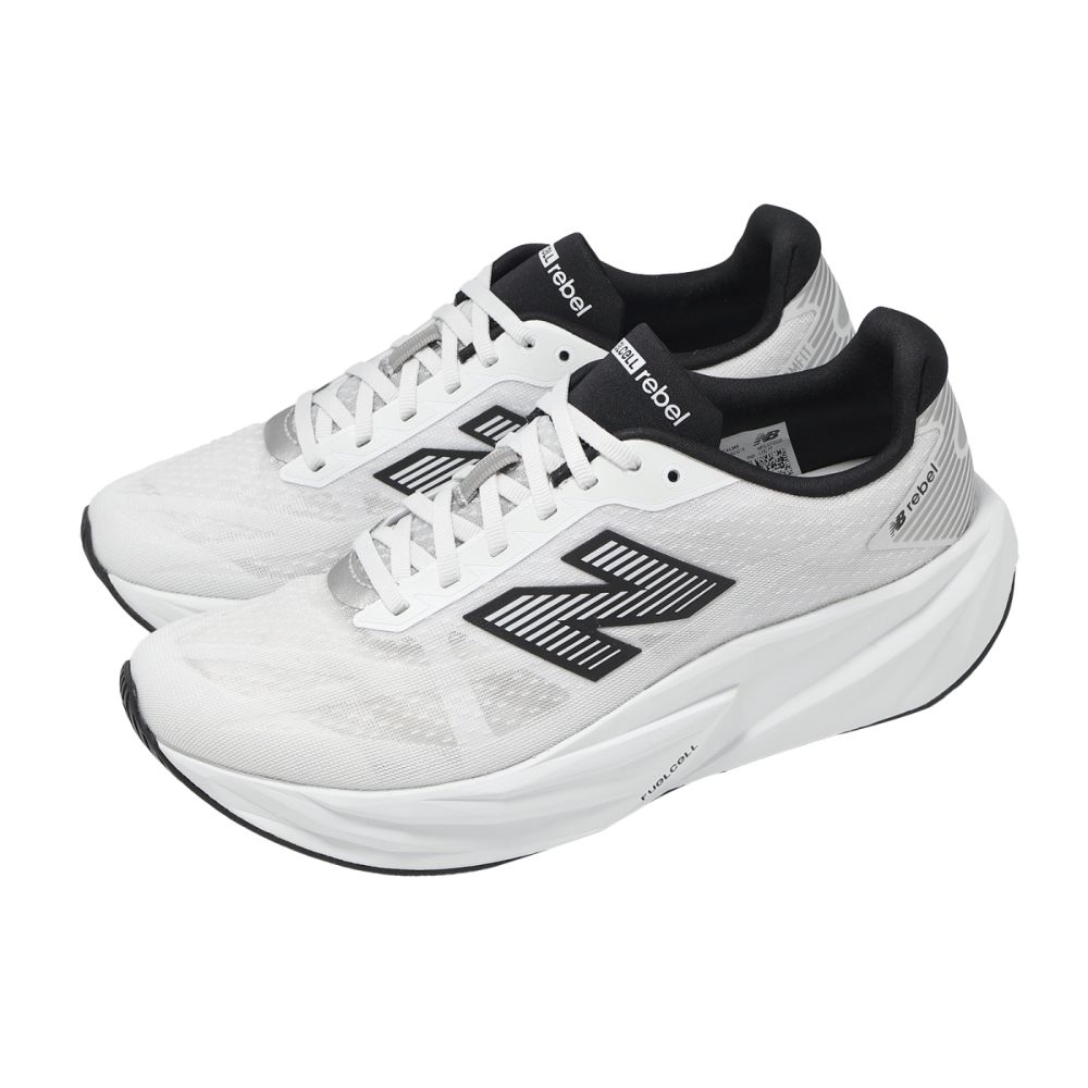 New Balance NB 競速跑鞋 FuelCell Rebel V5 2E 寬楦 男鞋 白 黑 推進 支撐 運動鞋 MFCXLM5-2E