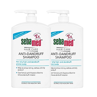 sebamed施巴 油性洗髮乳1000ml 2入組