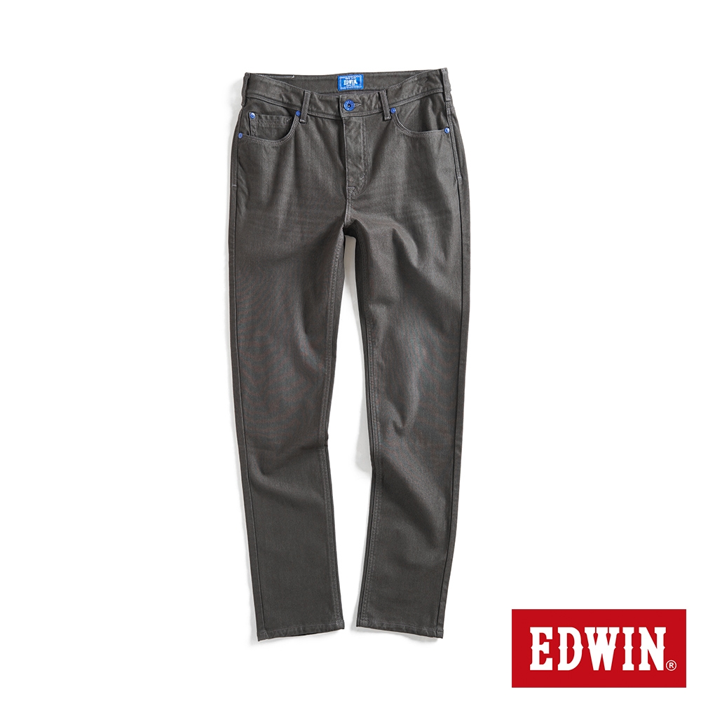 EDWIN 男裝 藍光動能全方位彈力小直筒牛仔褲-暗灰色