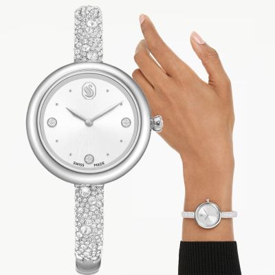 SWAROVSKI 施華洛世奇 Sublima 閃耀水晶手環式手錶 女錶 寵愛媽媽 送禮推薦-28mm 5730369