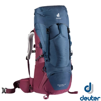 Deuter Aircontact Lite 35+10L 專業輕量拔熱透氣背包 深藍/黑莓